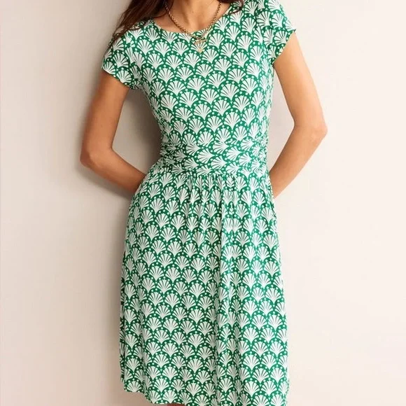 Boden | Dresses | Boden Green And White Patterned Dress | Poshmark Boden | Dresses | Boden Green And White Patterned Dress | Poshmark